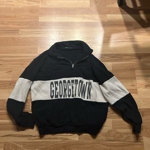 Brandy Melville striped Georgetown pullover